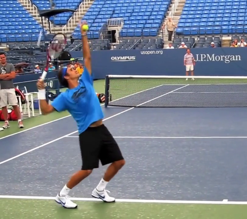 Original tennis input frame without added captions